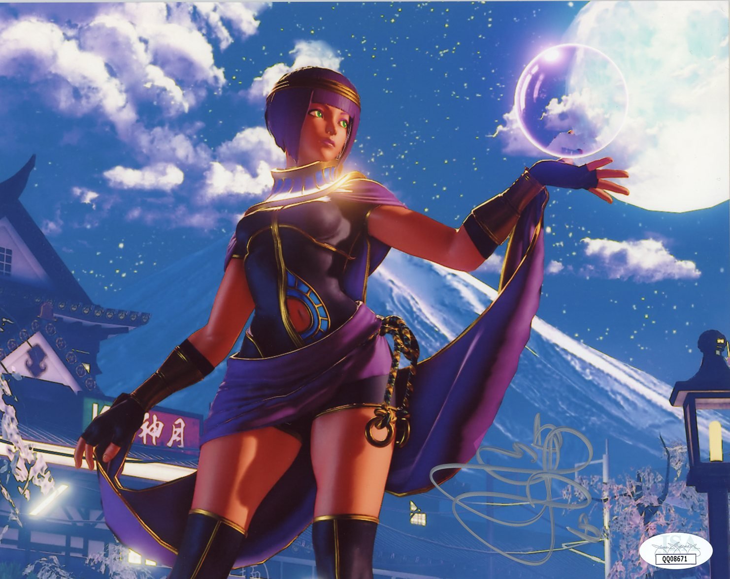 Erica Lindbeck Street Fighter V 8x10 Signed Photo JSA COA Certified Autograph