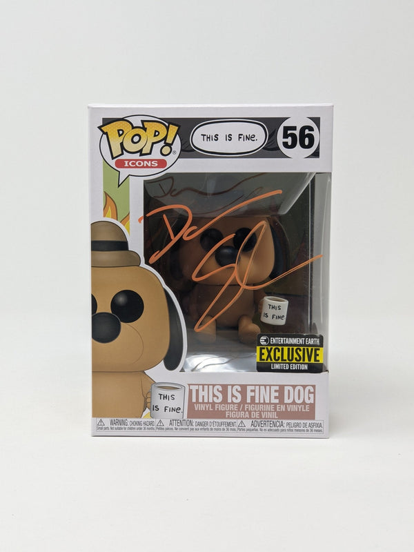 Dana Snyder This Is Fine Dog #56 Exclusive Signed Funko Pop JSA COA Certified Autograph GalaxyCon