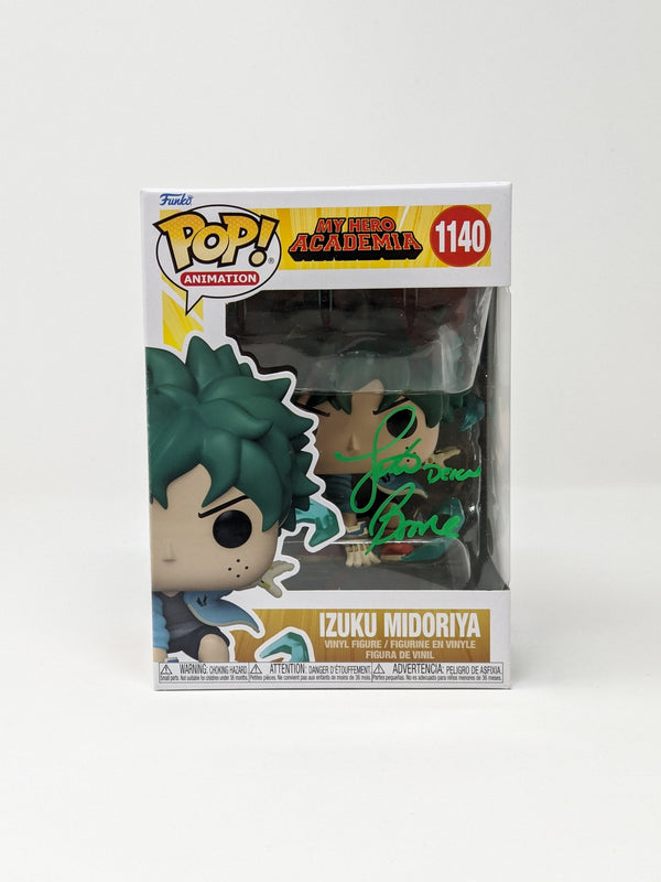 Justin Briner My Hero Academia Izuku Midoriya #1140 Signed Funko Pop JSA Autograph GalaxyCon