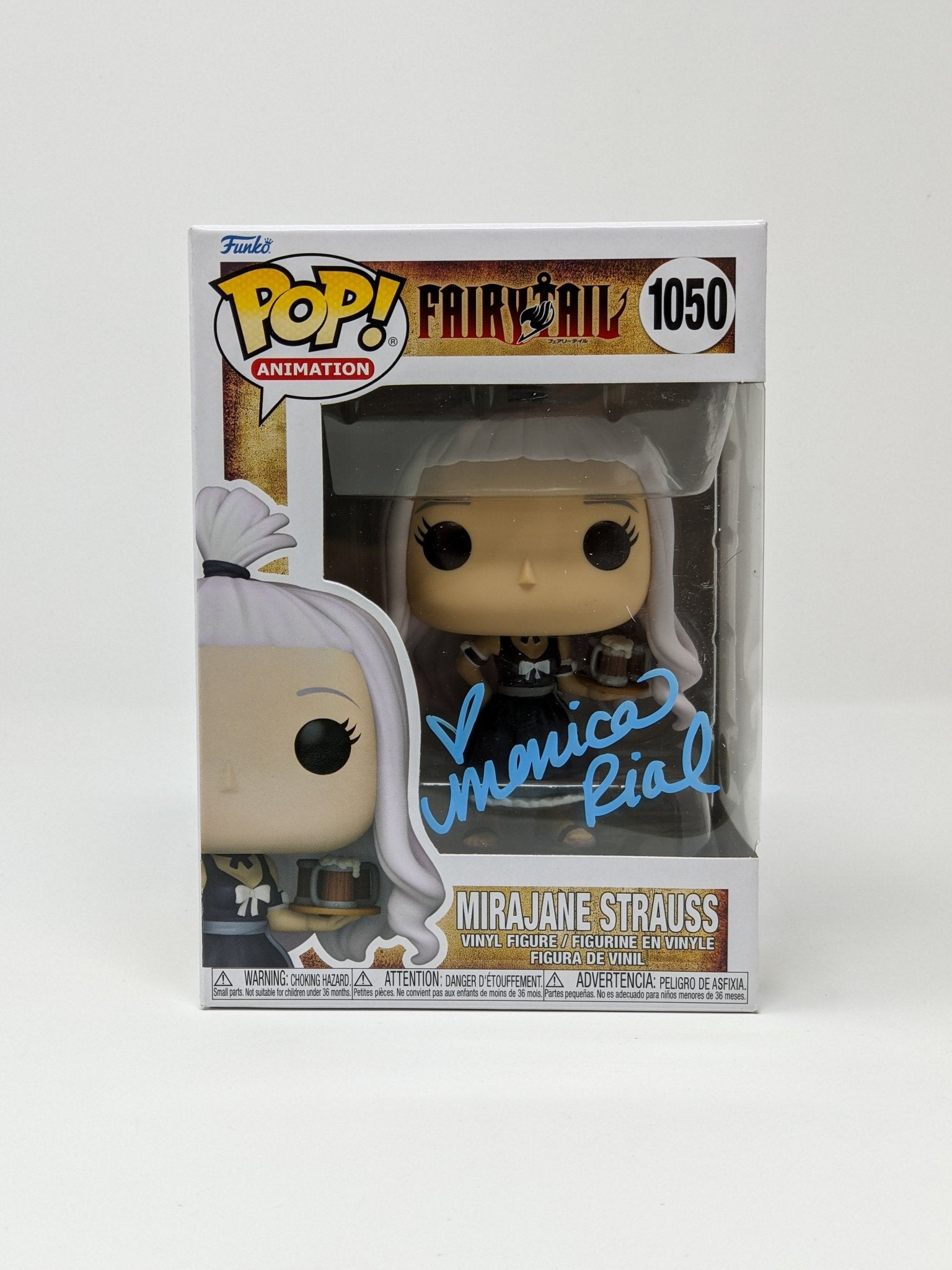 Monica Rial Fairy Tail Mirajane Strauss #1050 Signed Funko Pop JSA Certified Autograph GalaxyCon