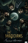 The Magicians 11x17 Photo Poster Cast x3 Signed Appleman Dudley Bishil JSA Certified  Autograph
