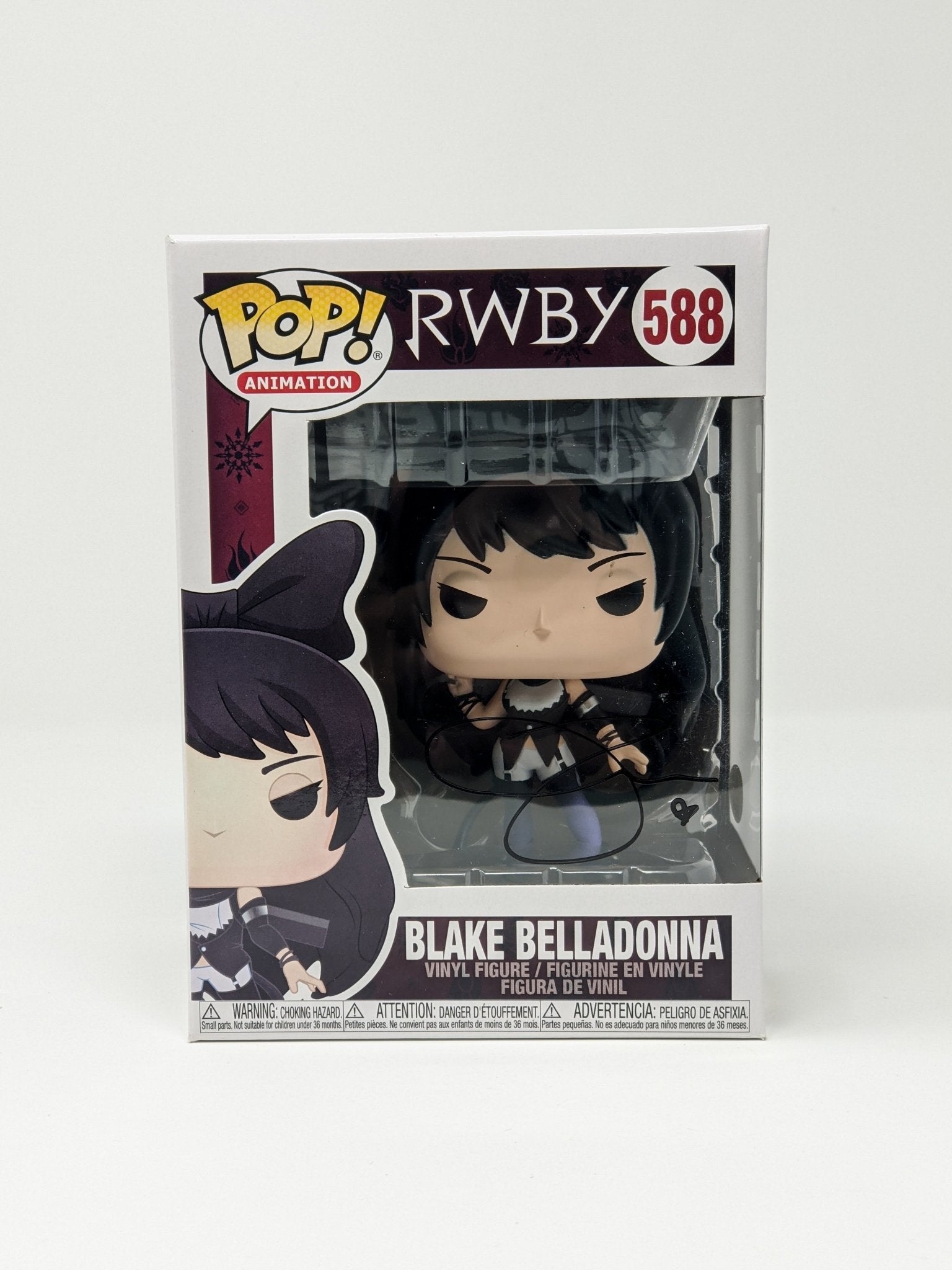 Arryn Zech RWBY Blake Belladonna #588 Signed Funko Pop JSA Certified Autograph