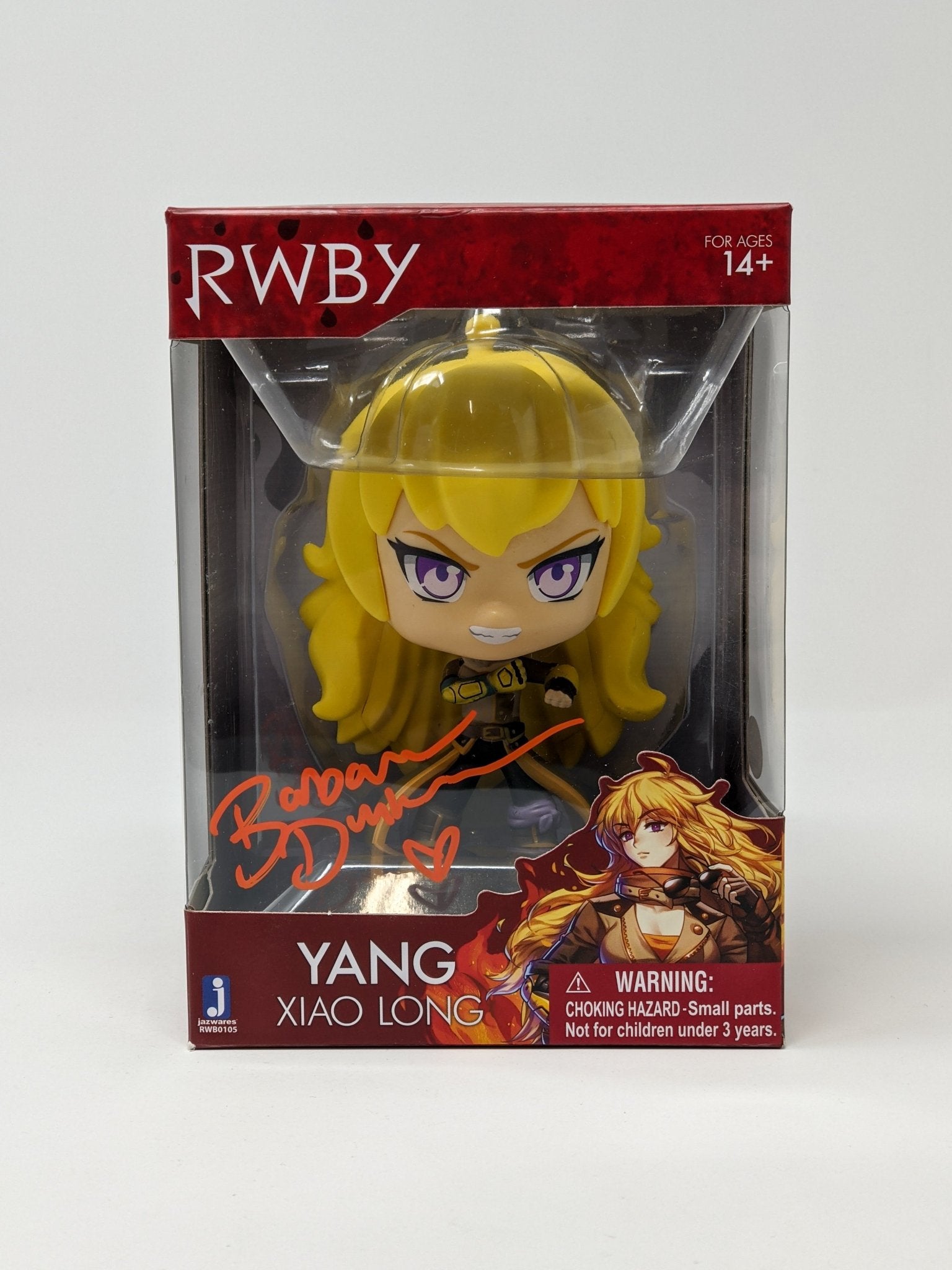 Barbara Dunkelman RWBY Yang Xiao Long Signed JSA Jazwares Vinyl Figure
