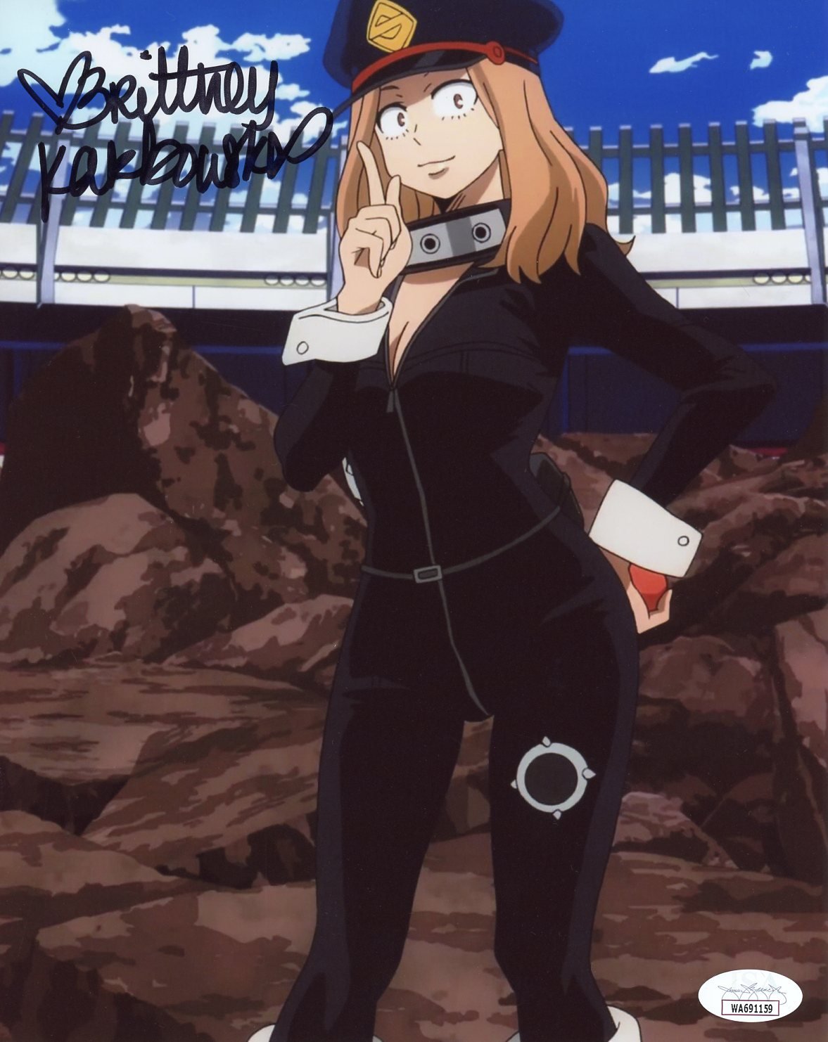 Brittney Karbowski My Hero Academia 8x10 Signed Photo JSA COA Certified Autograph GalaxyCon