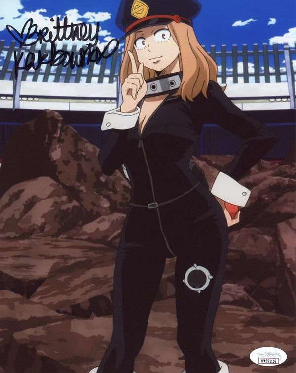 Brittney Karbowski My Hero Academia 8x10 Signed Photo JSA COA Certified Autograph GalaxyCon