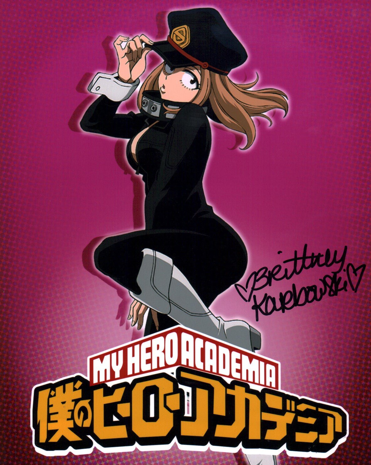 Brittney Karbowski My Hero Academia 8x10 Signed Photo JSA Certified Autograph GalaxyCon