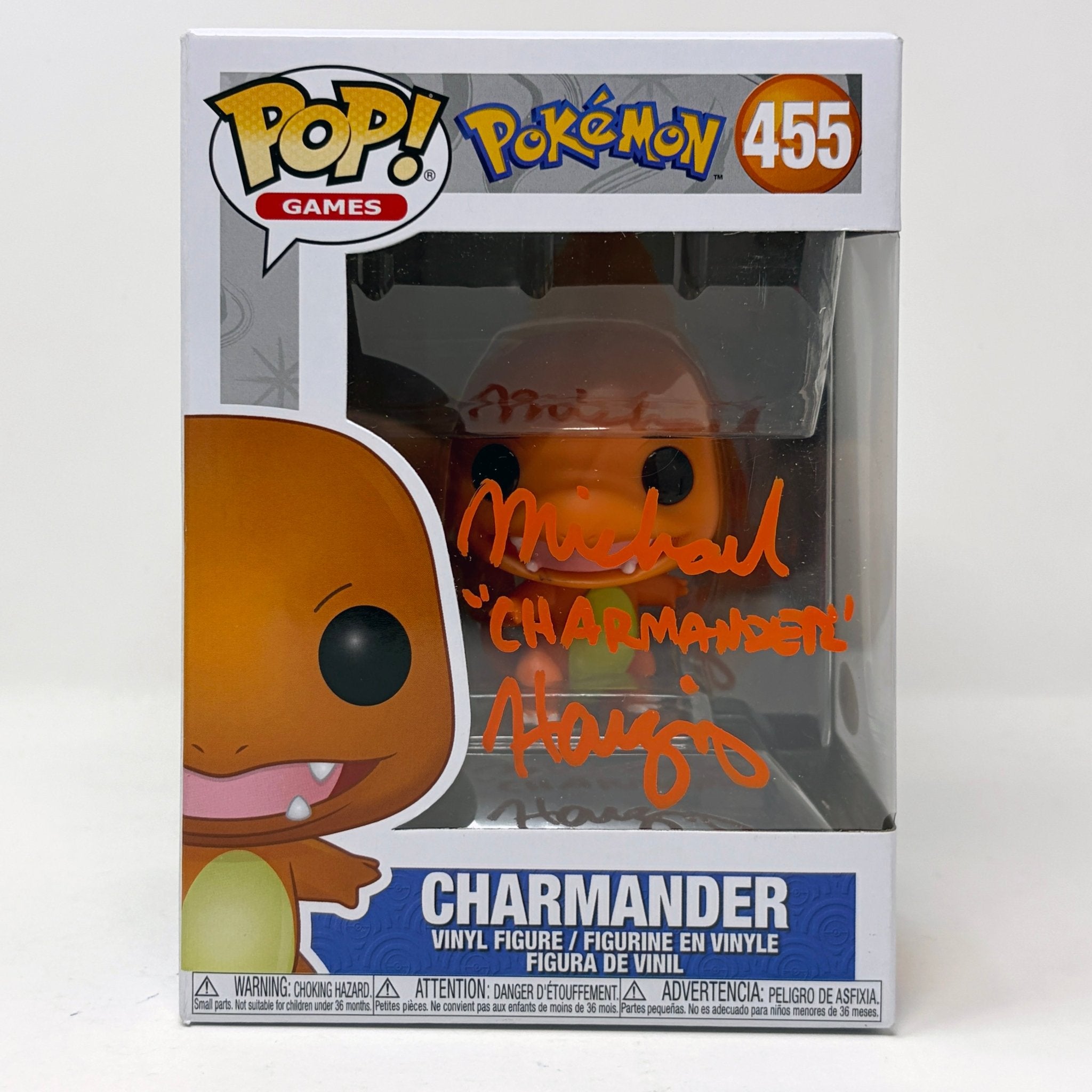 Michael Haigney Pokemon Charmander #455 Signed Funko Pop JSA Certified Autograph