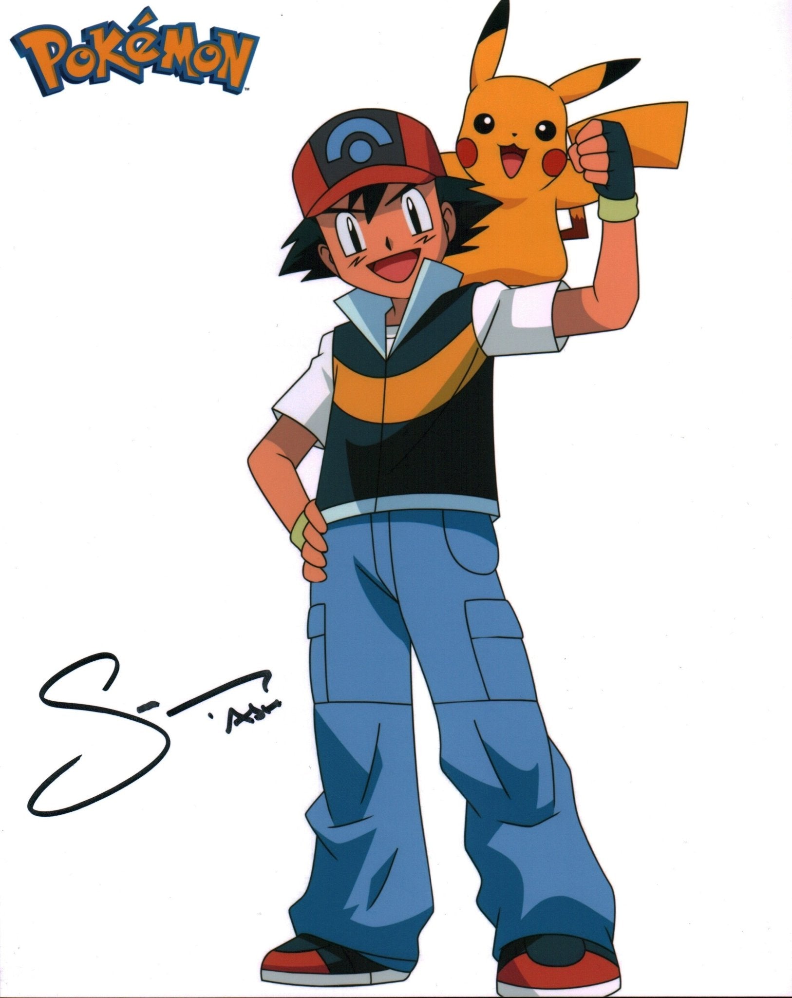 Sarah Natochenny Pokemon 8x10 Signed Photo JSA Certified Autograph