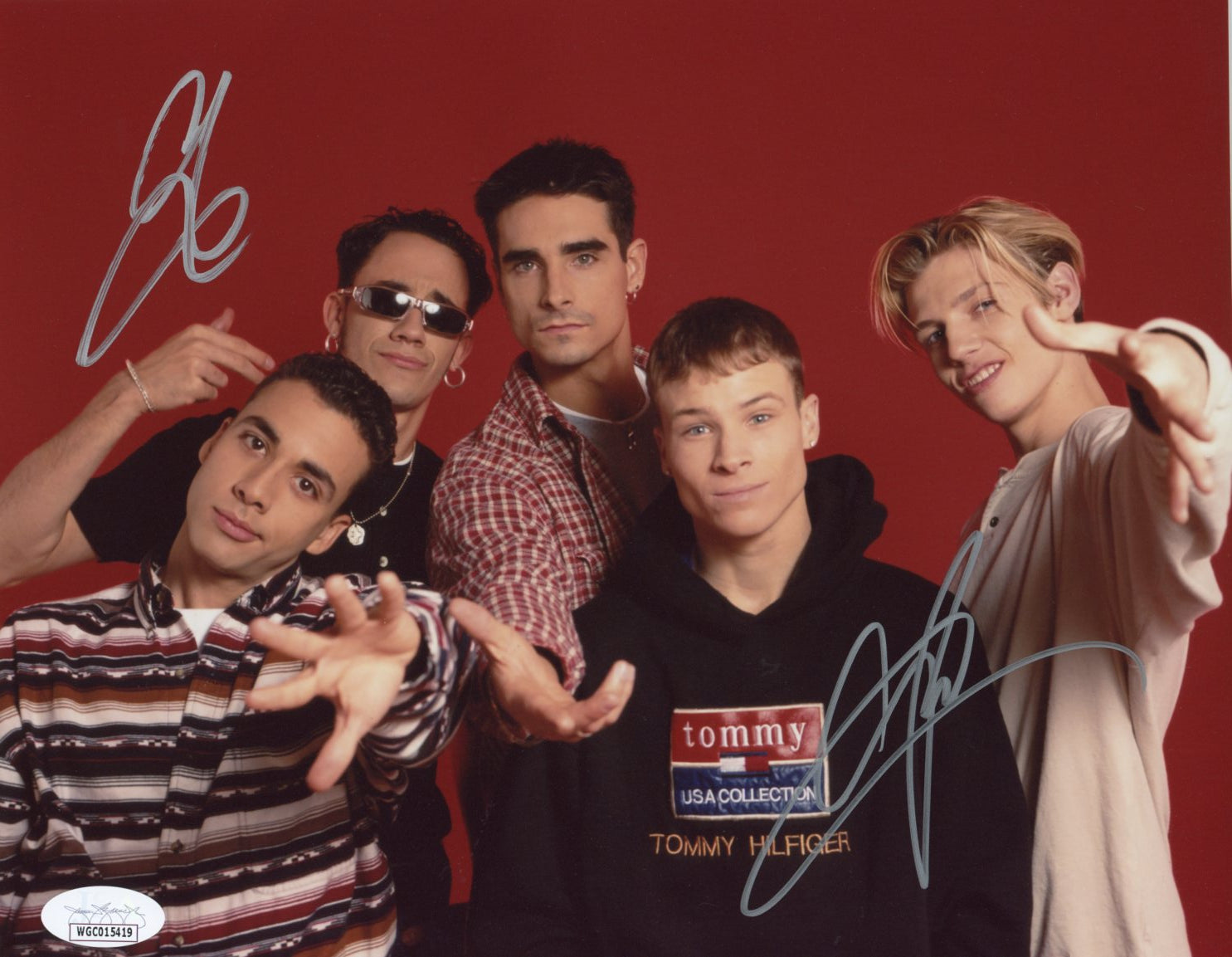 Backstreet Boys 8x10 Photo Cast x2 Signed Carter, McLean JSA Certified Autograph