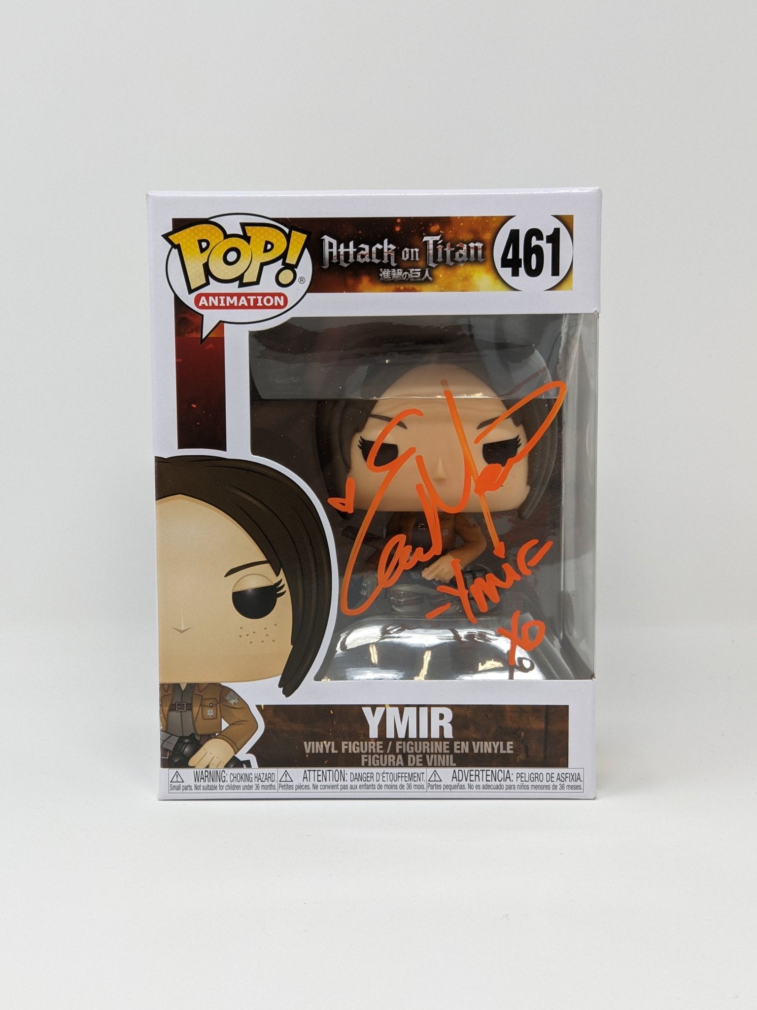 Elizabeth Maxwell Attack on Titan Ymir #461 Signed Funko Pop JSA Certified Autograph