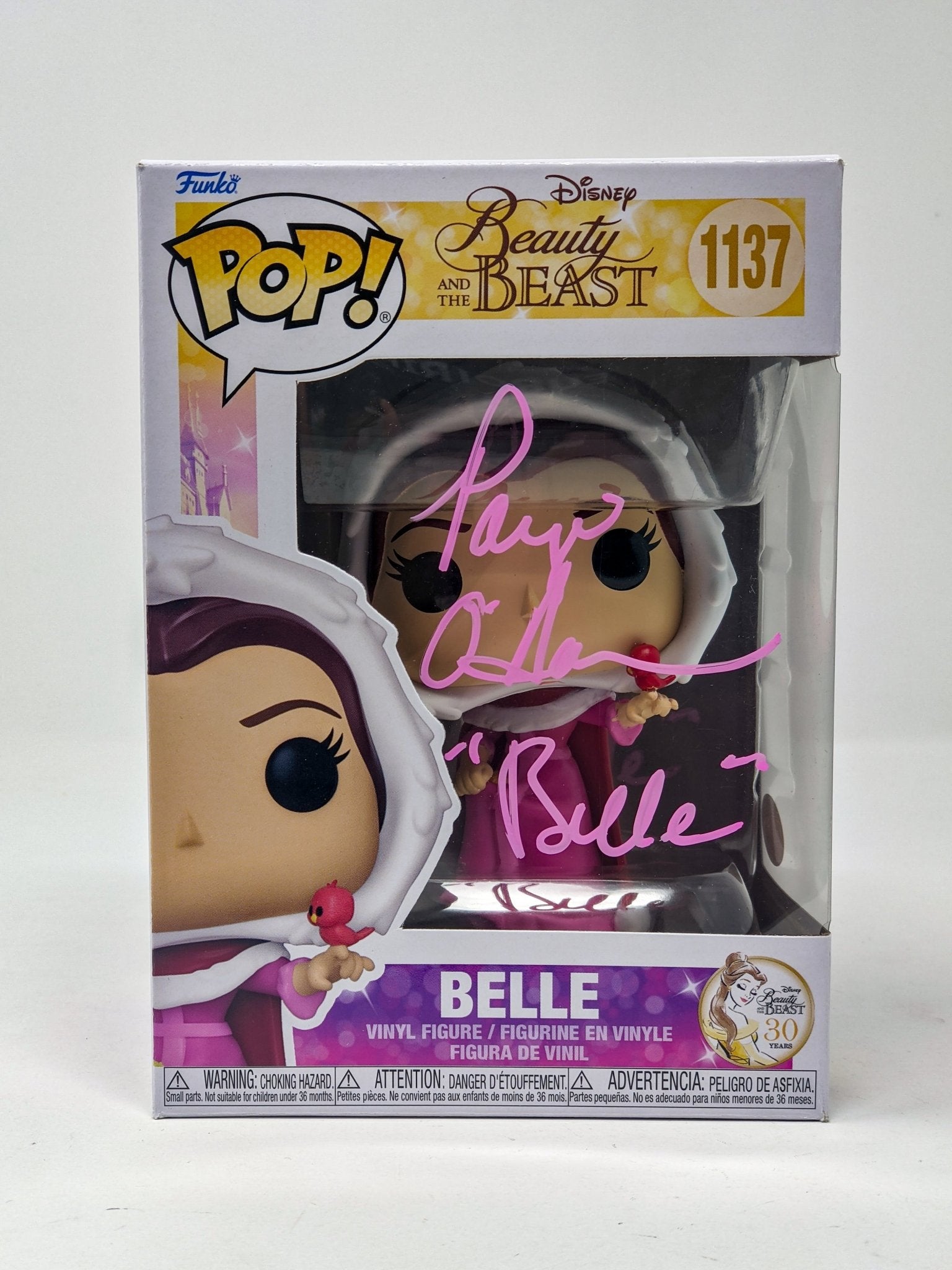 Paige O'Hara Disney Beauty and the Beast Belle #1137 Signed Funko Pop JSA Certified Autograph GalaxyCon