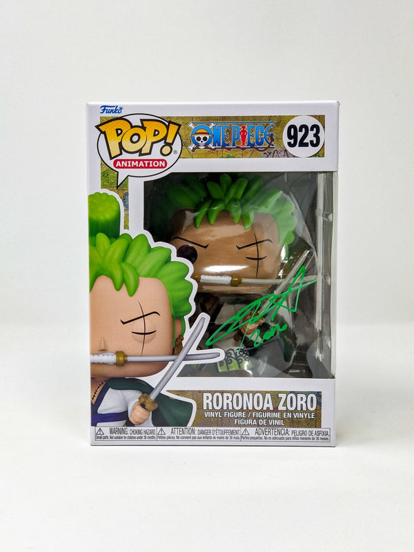 Chris Sabat One Piece Roronoa Zoro #923 Signed Funko Pop JSA Certified