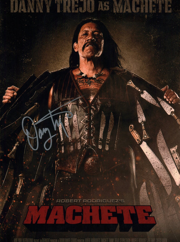 Danny Trejo Machete 11x17 Signed Mini Poster JSA Certified Autograph