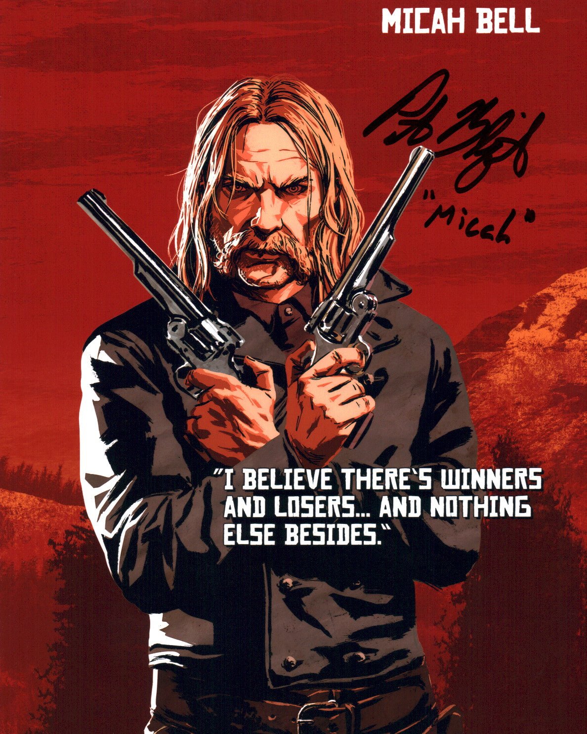 Peter Blomquist Red Dead Redemption 2 8x10 Signed Photo JSA Certified Autograph