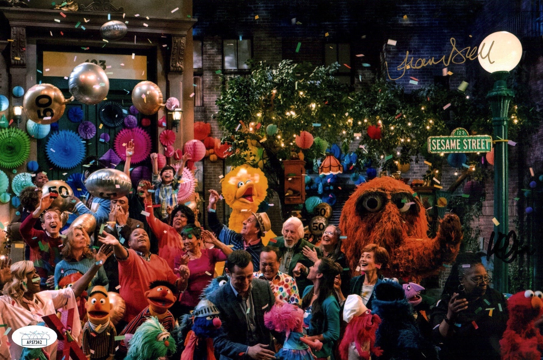 Sesame Street 8x12  Photo Signed Clash Brill JSA Certified Autograph
