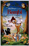 Bambi 11x17 Cast Photo Poster Signed x3 Signed Behn Dunagan Alexander JSA Certified Autograph
