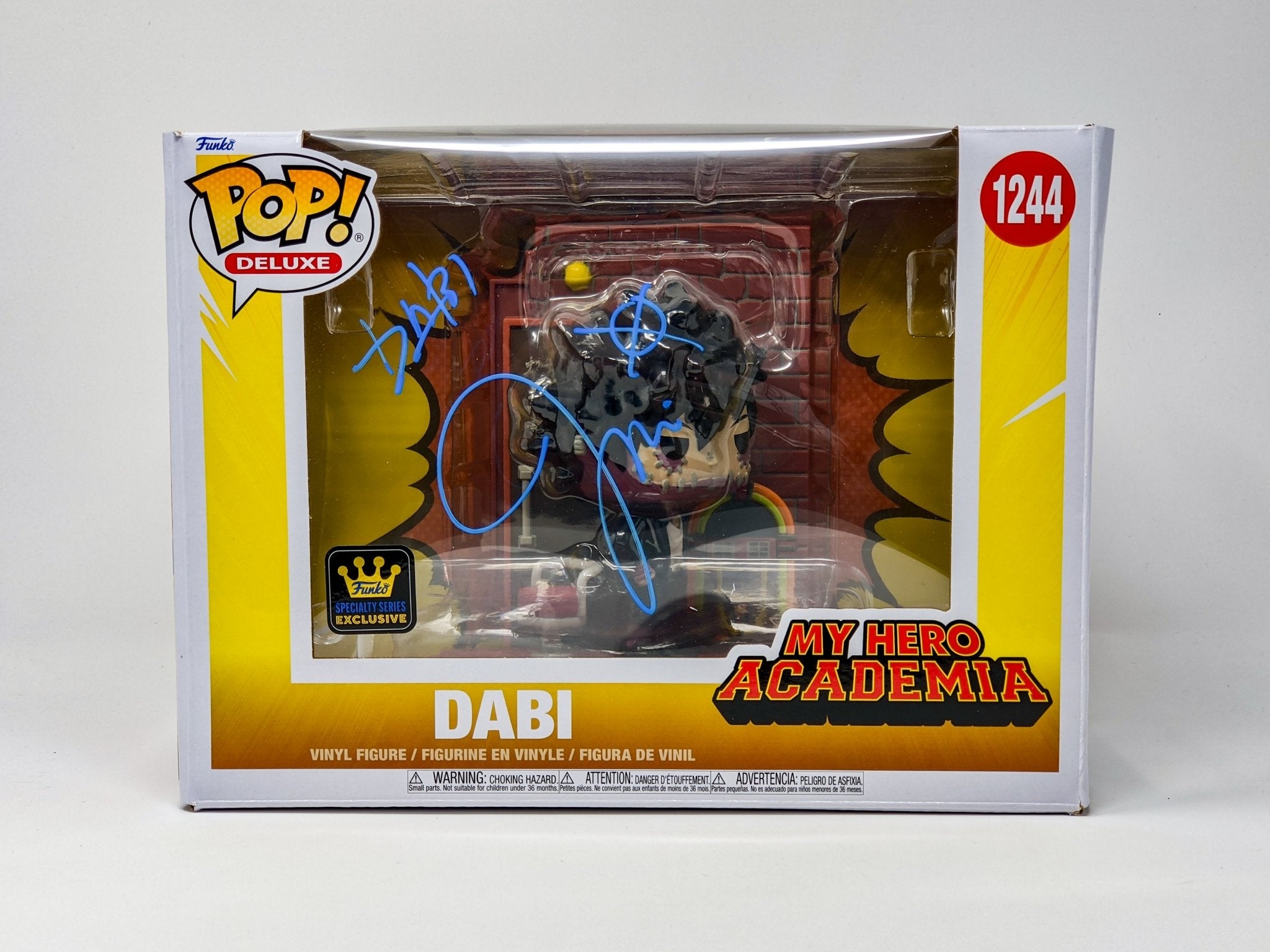 Jason Liebrecht My Hero Academia Dabi #1244 Deluxe Signed Funko Pop JS
