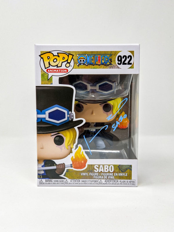 Johnny Yong Bosch One Piece Sabo #922 Signed Funko POP JSA Certified Autograph