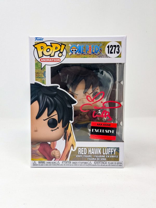 Colleen Clinkenbeard One Piece Red Hawk Luffy #1273 Exclusive Signed Funko Pop JSA Certified Autograph