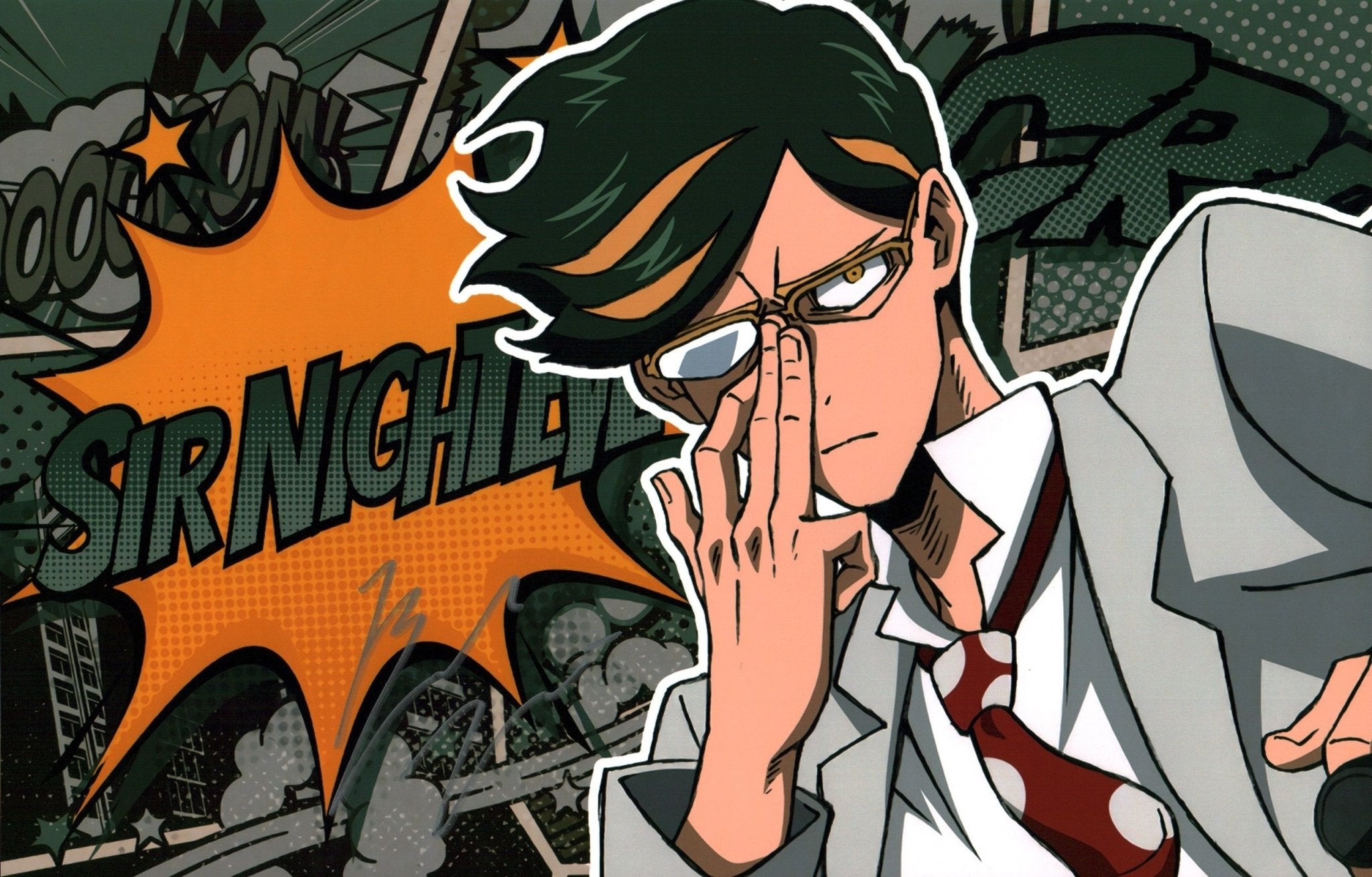 Brandon McInnis My Hero Academia 11x17 Signed Photo Poster JSA Certified Autograph