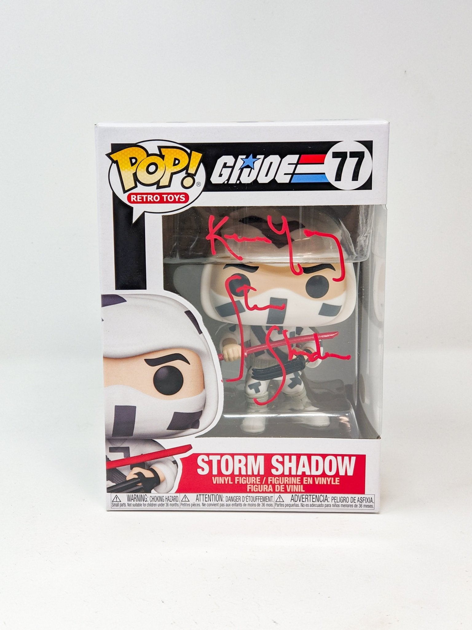 Keone Young GI Joe Storm Shadow #77 Signed Funko Pop JSA Certified Autograph