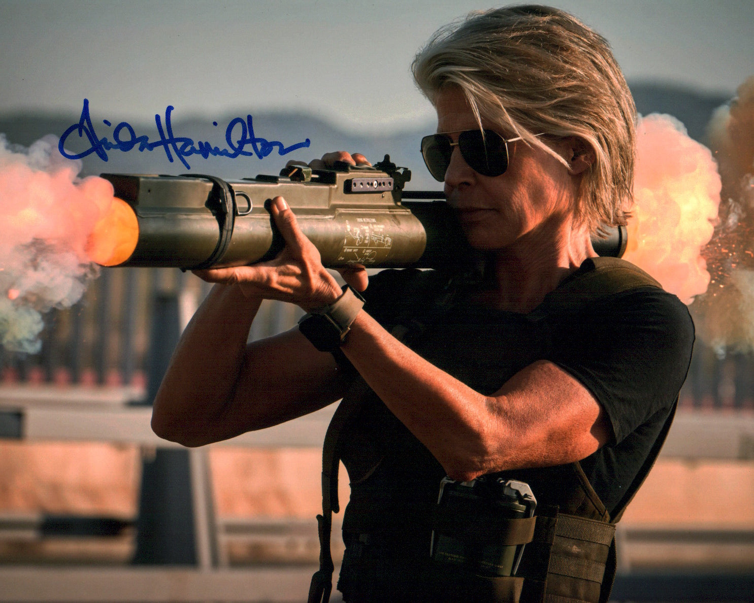 Linda Hamilton Terminator 8x10 Photo Signed JSA Certified Autograph