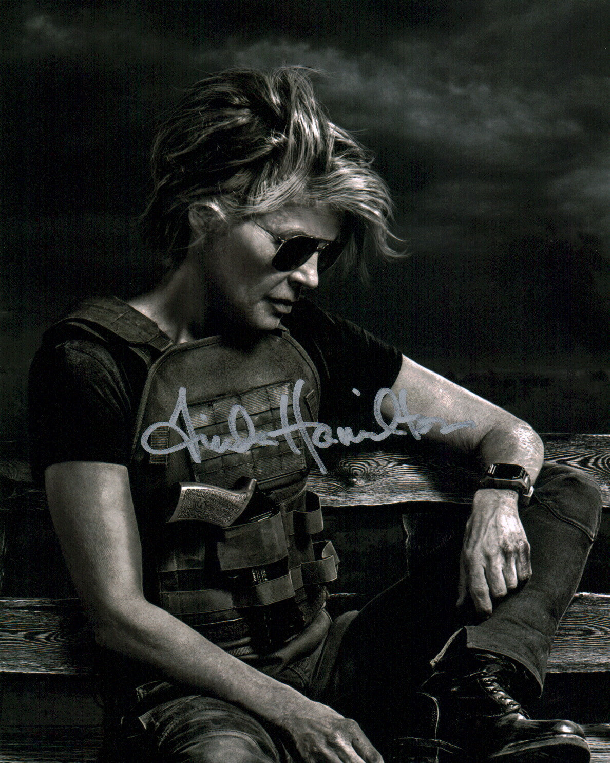 Linda Hamilton Terminator 8x10 Photo Signed JSA Certified Autograph