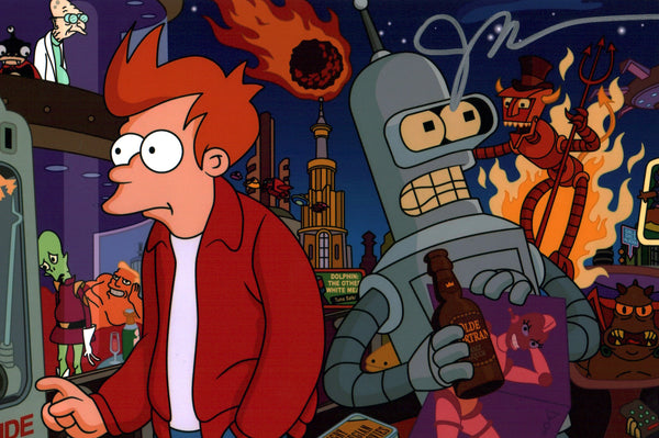 John DiMaggio Futurama 8x12 Signed Photo JSA Certified Autograph