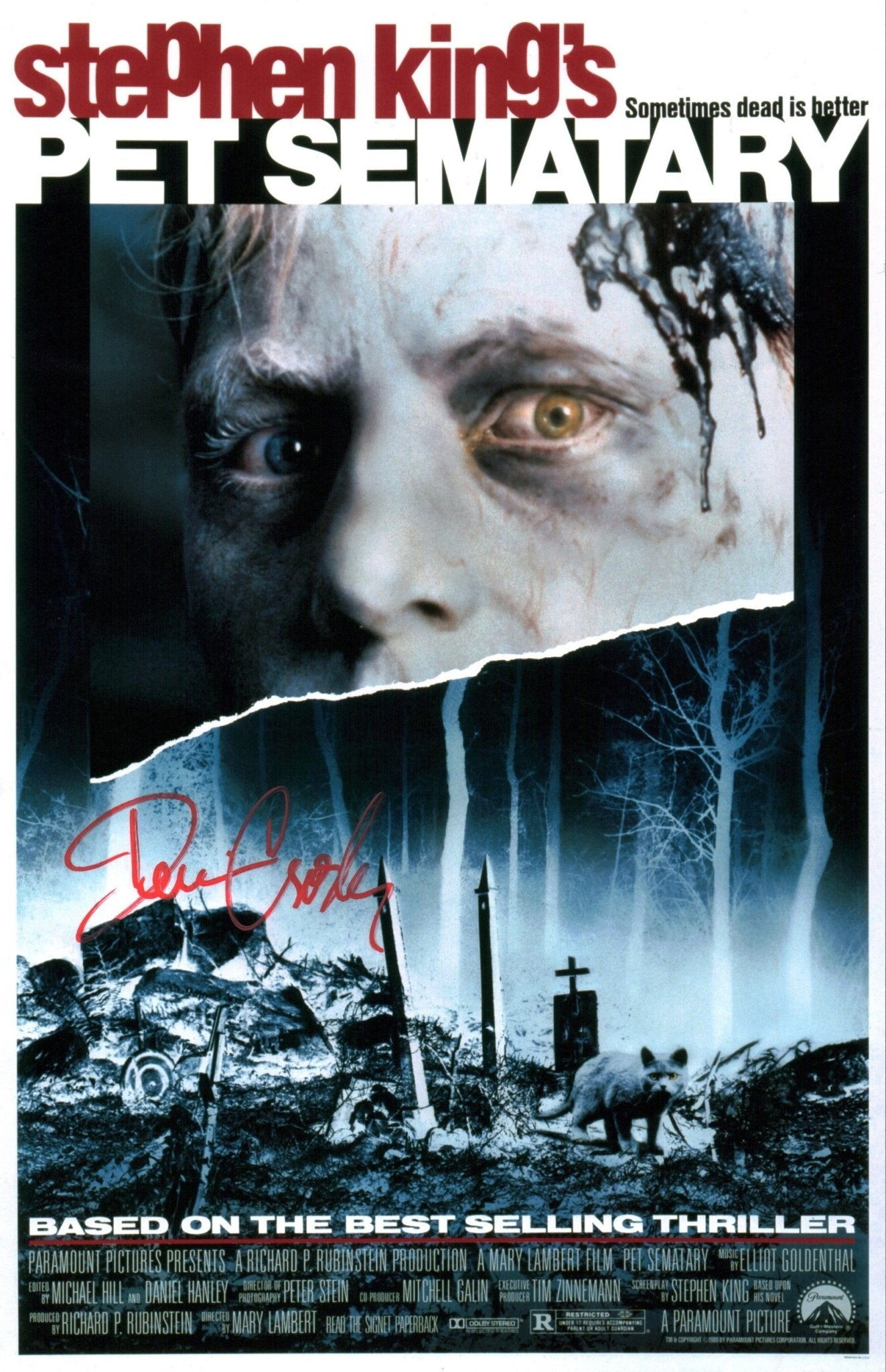 Denise Crosby Pet Sematary 11x17 Signed Photo JSA Certified Autograph