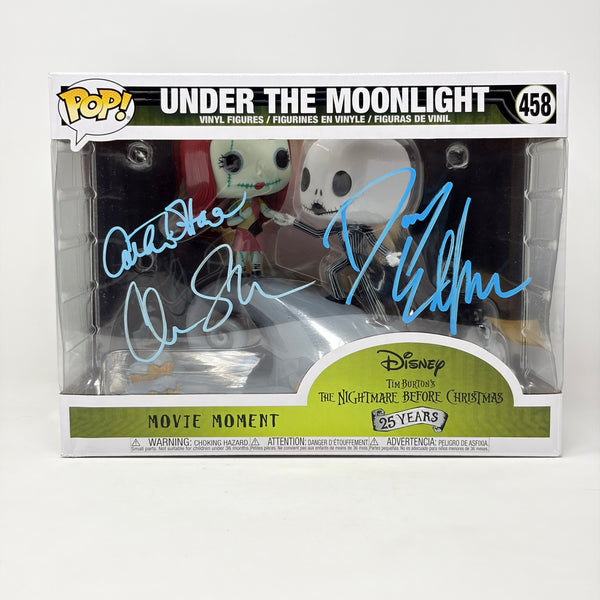 Disney Nightmare Before Christmas Under The Moonlight #458 Signed Cast Elfman Sarandon O'Hara JSA Certified Autograph
