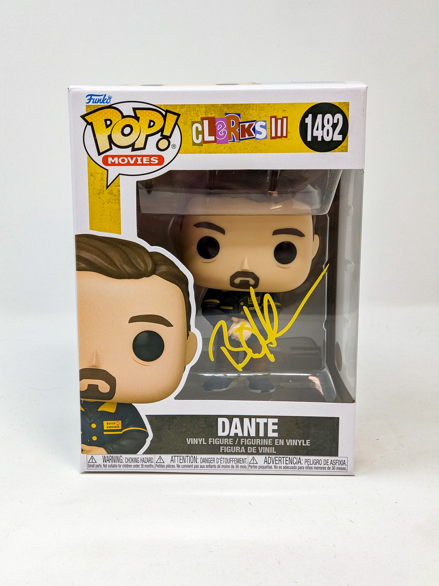 Brian O'Halloran Clerks III Dante #1482 Signed Funko Pop JSA Certified Autograph