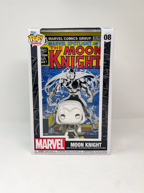 Stephen Platt & Mico Suayan Signed MOON KNIGHT #08 Funko Pop Comic Cover JSA Certified Autograph