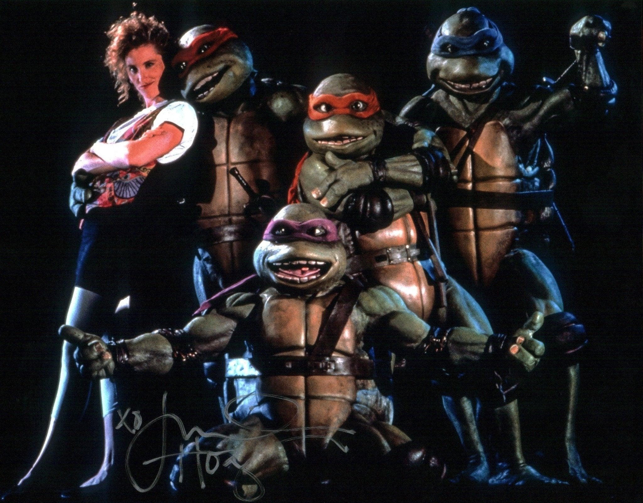 Judith Hoag Teenage Mutant Ninja Turtles 11x14 Photo Poster Signed JSA Certified Autograph