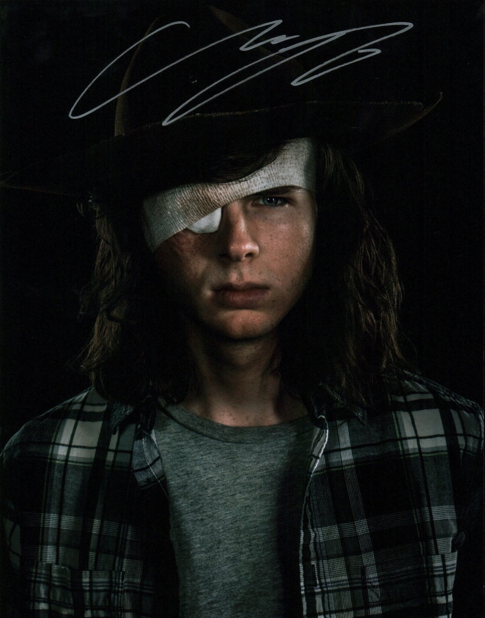 Chandler Riggs The Walking Dead 11x14 Photo Poster Signed JSA Certified Autograph