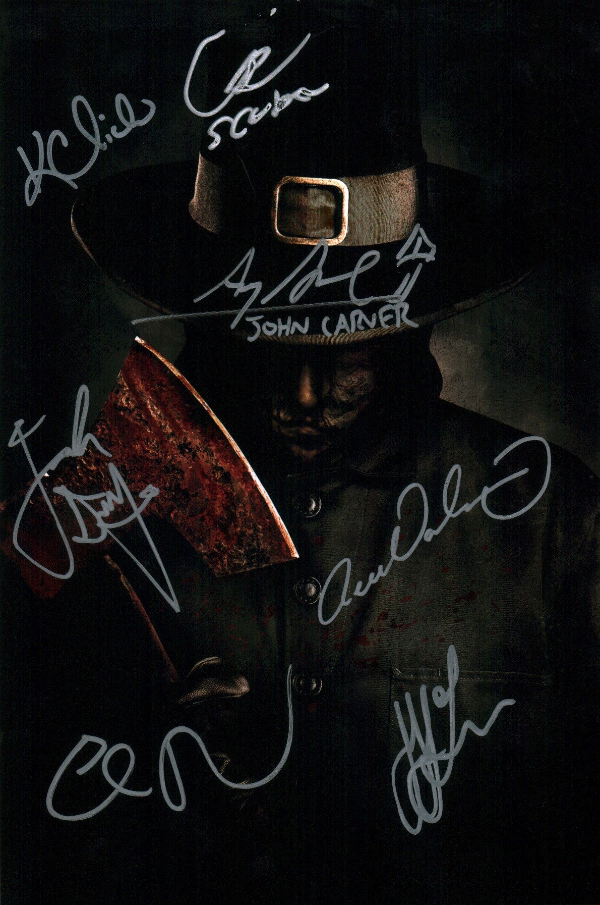 Thanksgiving Cast x7 8x12 Signed Photo JSA Certified Autograph