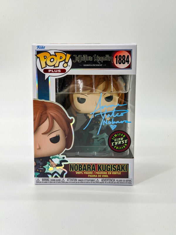 Anne Yatco Jujutsu Kaisen Nobara Kugisaki #1884 GLOW CHASE Signed Funko Pop JSA Certified Autograph