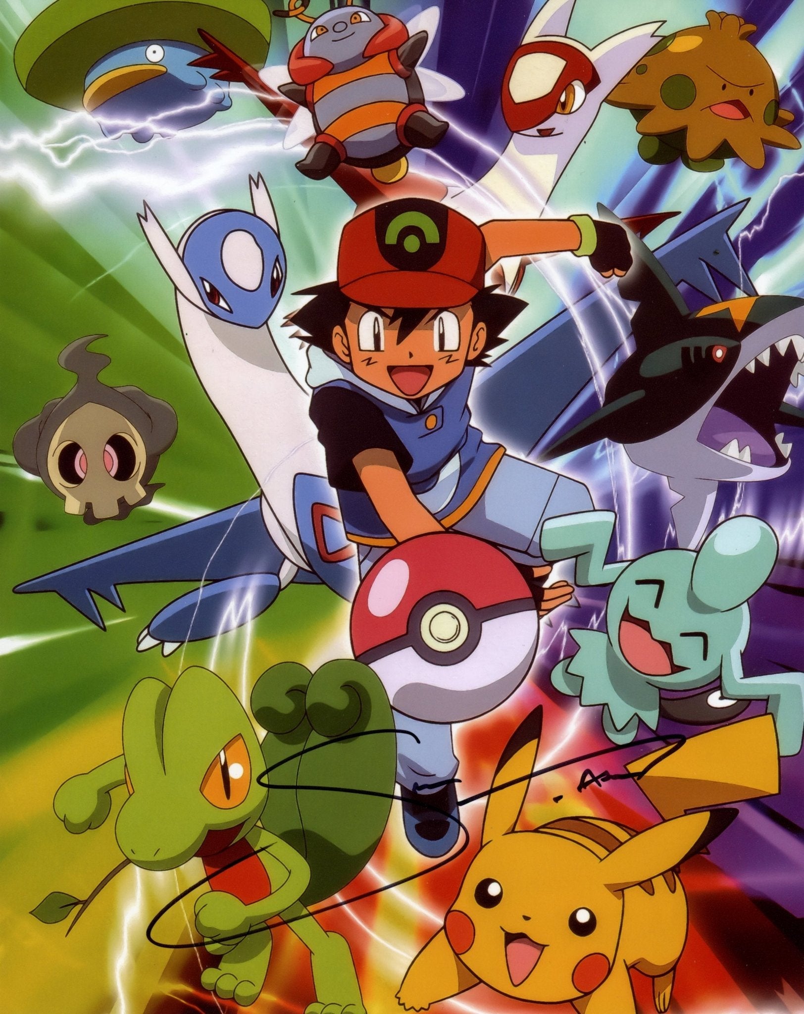 Sarah Natochenny Pokemon 8x10 Signed Photo JSA Certified Autograph