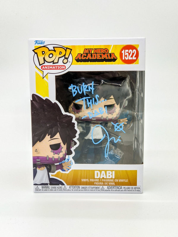 Jason Liebrecht My Hero Academia Dabi #1522 Signed Funko Pop JSA Certified Autograph