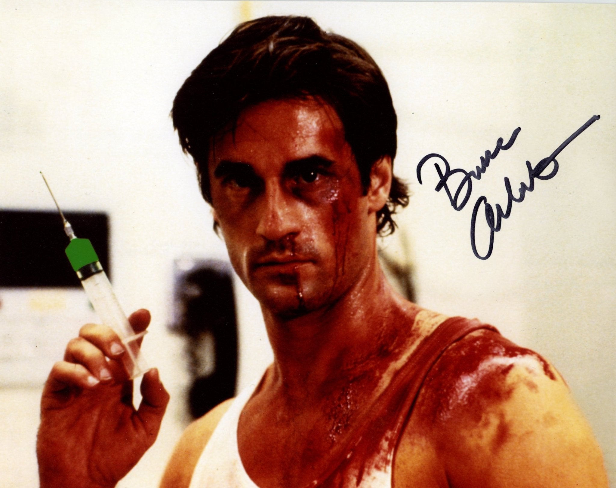 Bruce Abbott Re-Animator 8x10 Signed Photo JSA Certified Autograph