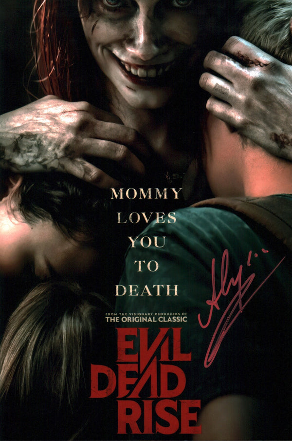 Alyssa Sutherland Evil Dead Rise 8x12 Signed Photo JSA Certified Autograph