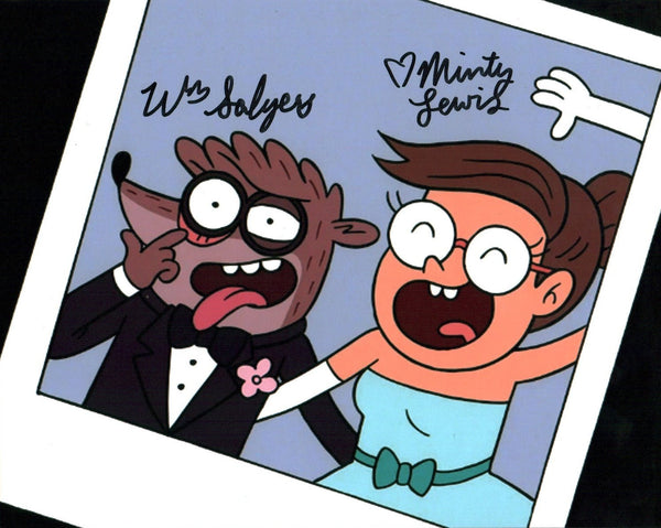Regular Show 8x10 Signed Photo William Salyers,  Minty Lewis JSA Certified Autograph GalaxyCon