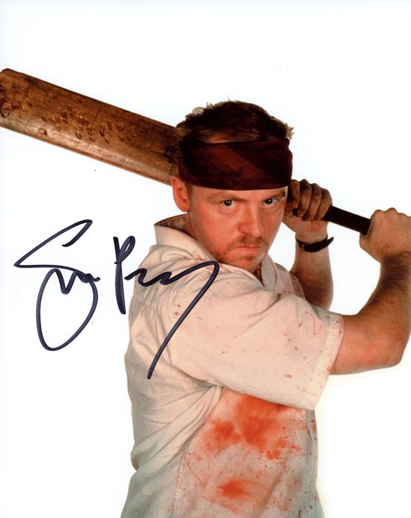 Simon Pegg Shaun of the Dead 8x10 Signed Photo JSA Certified Autograph