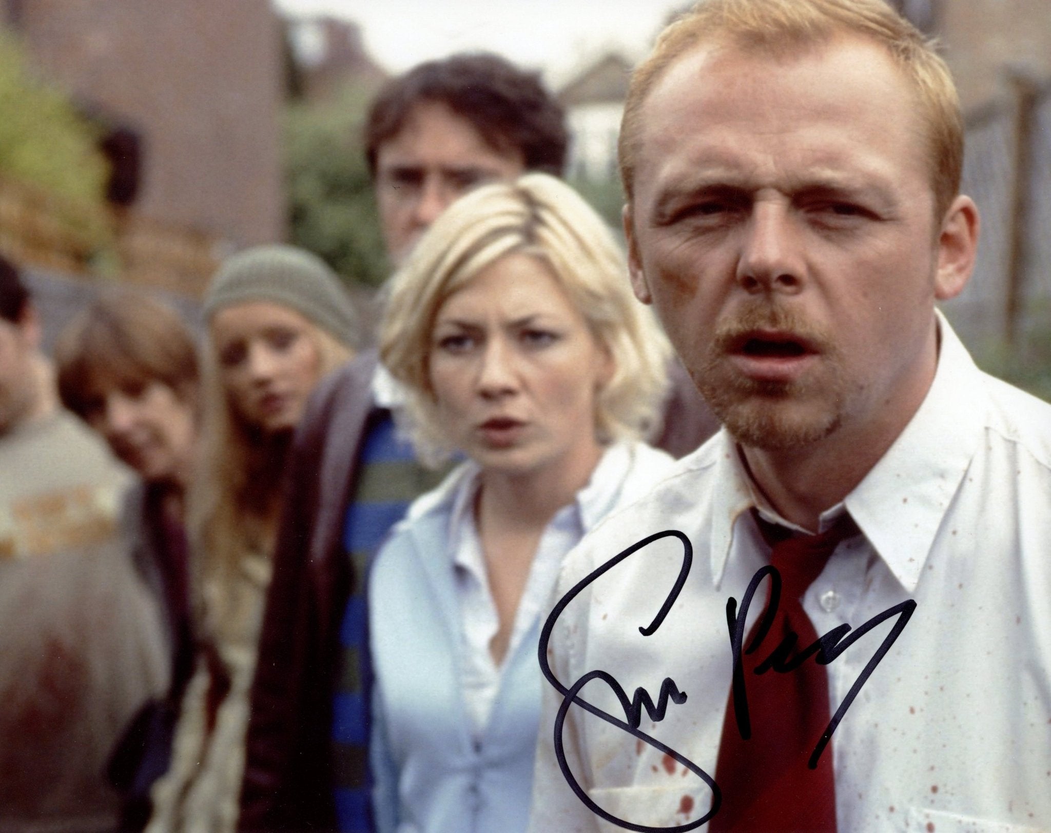 Simon Pegg Shaun of the Dead 8x10 Signed Photo JSA Certified Autograph
