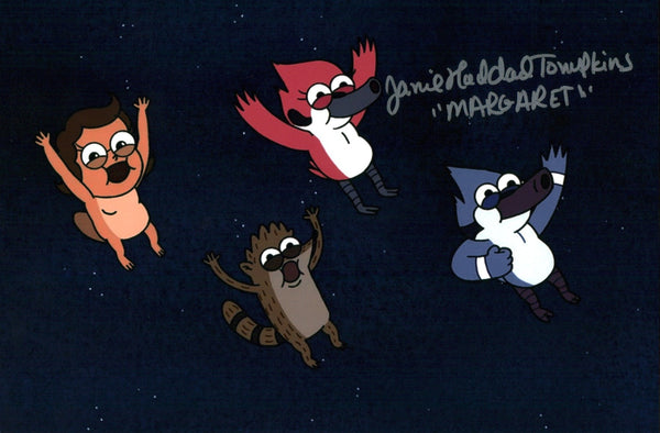 Janie Haddad Tompkins Regular Show 8x12 Signed Photo JSA Certified Autograph