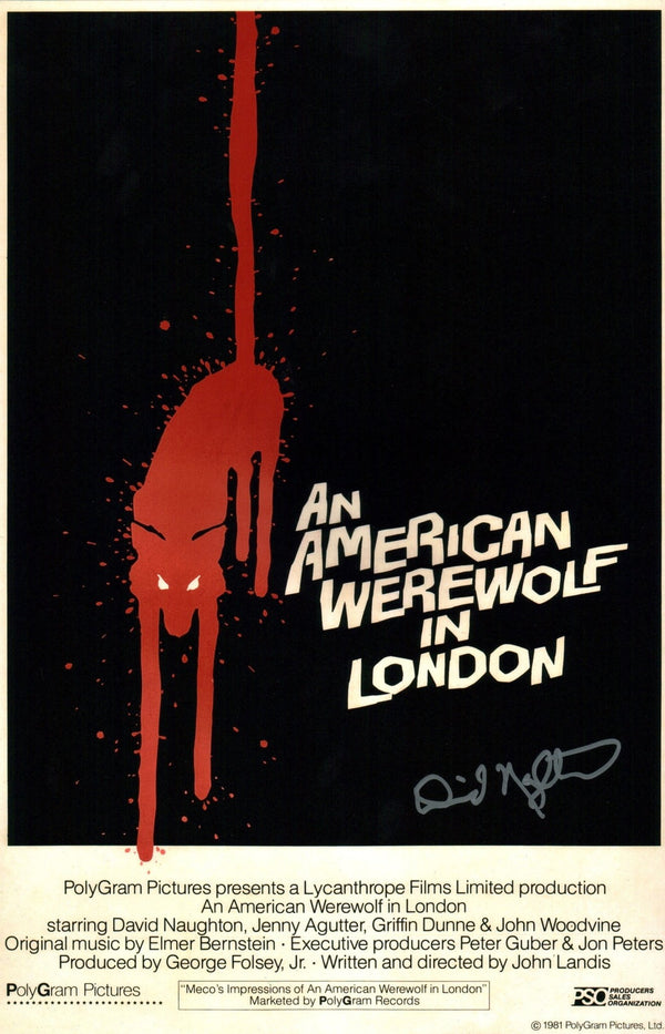 David Naughton An American Werewolf in London 11x17 Photo Signed JSA Certified Autograph