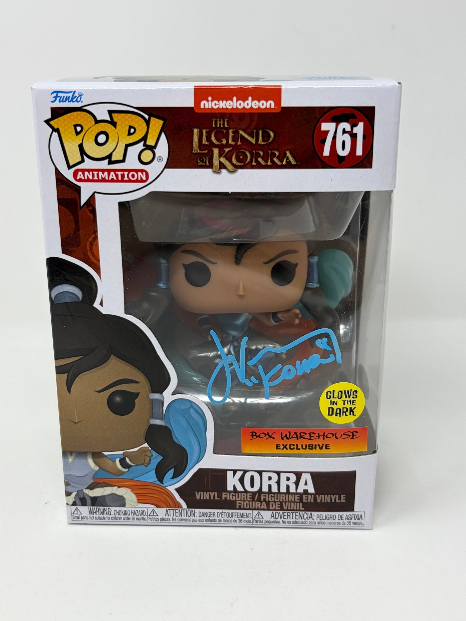Janet Varney The Legend of Korra #761 GLOW IN THE DARK Exclusive Signed Funko Pop JSA Certified Autograph