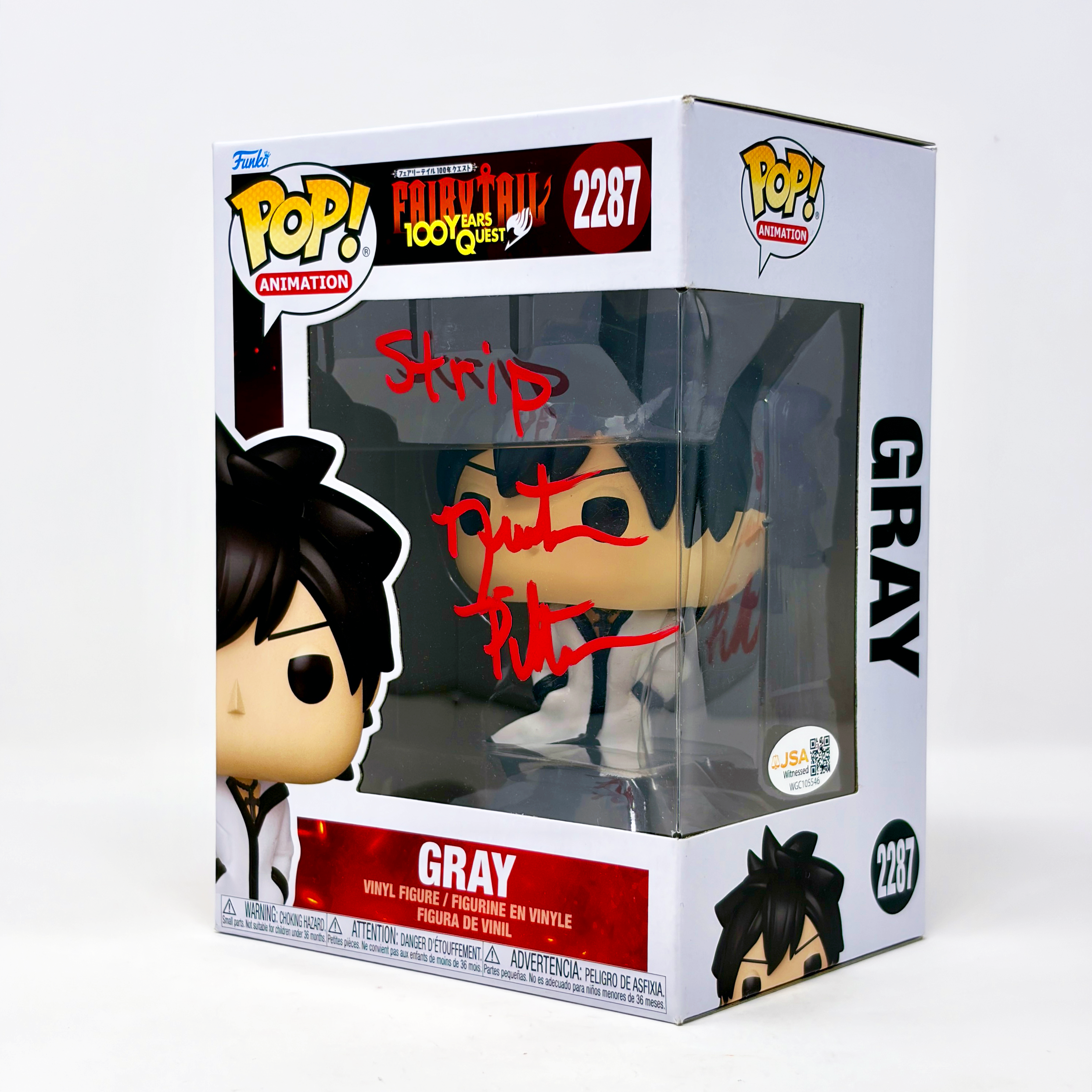 Newton Pittman Fairy Tail Gray #2287 Signed Funko Pop