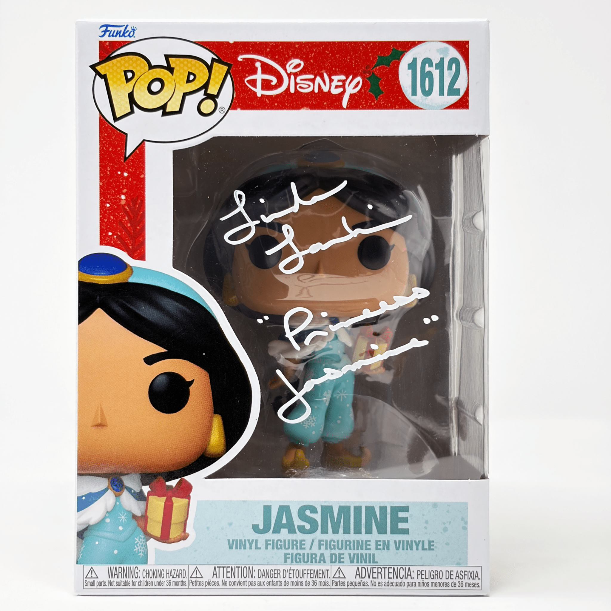 Linda Larkin Disney Jasmine #1612 Signed Funko Pop