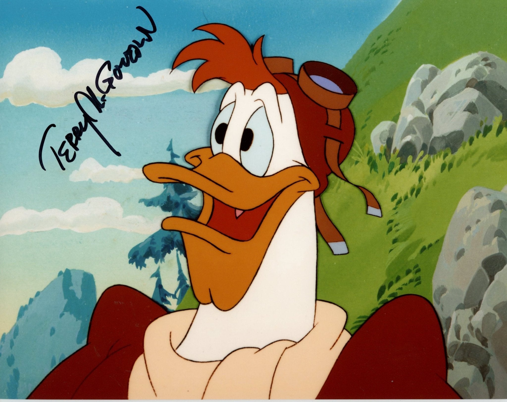 Terry McGovern Darkwing Duck 8x10 Signed Photo JSA Certified Autograph
