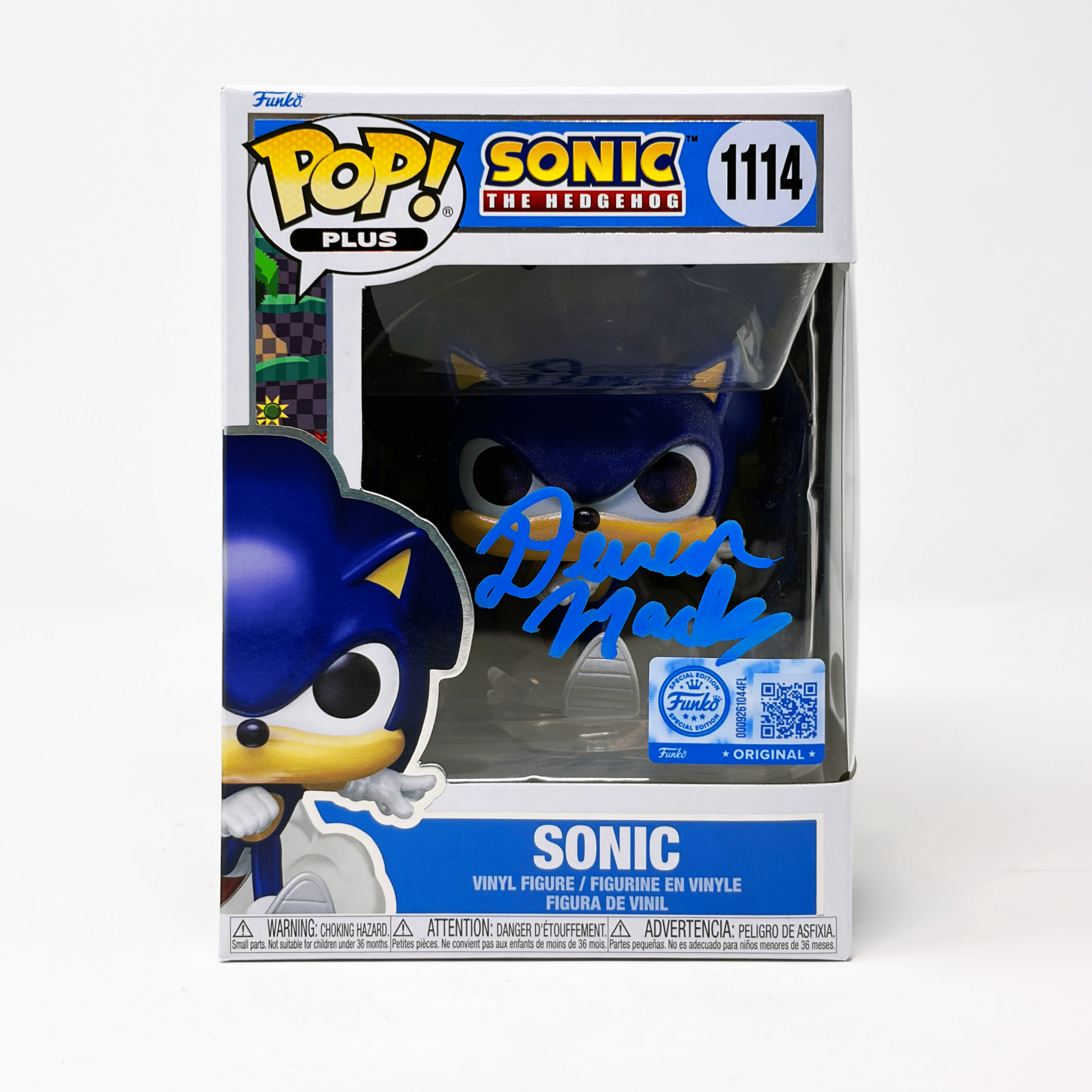 Deven Mack Sonic The Hedgehog #1114 Signed Funko Pop Original Special Edition